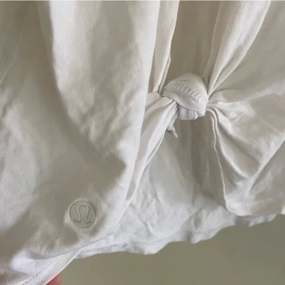 Lululemon Tie It Up Tank Top White size 10 - Picture 5 of 6